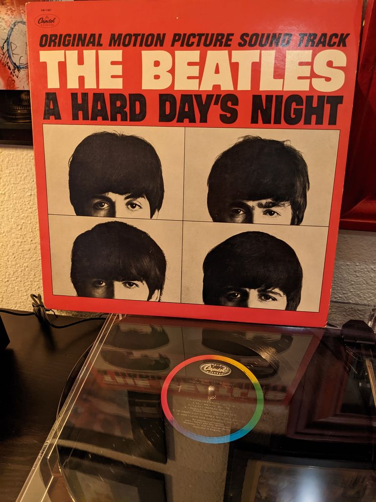 Beatles record and record player